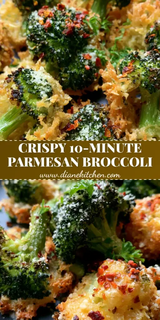 Garlic Parmesan Broccoli Bites: The Ultimate Crispy Appetizer 4 A vertical photo showing garlic parmesan broccoli bites with crispy cheese skirts and charred tips on a matte black plate.