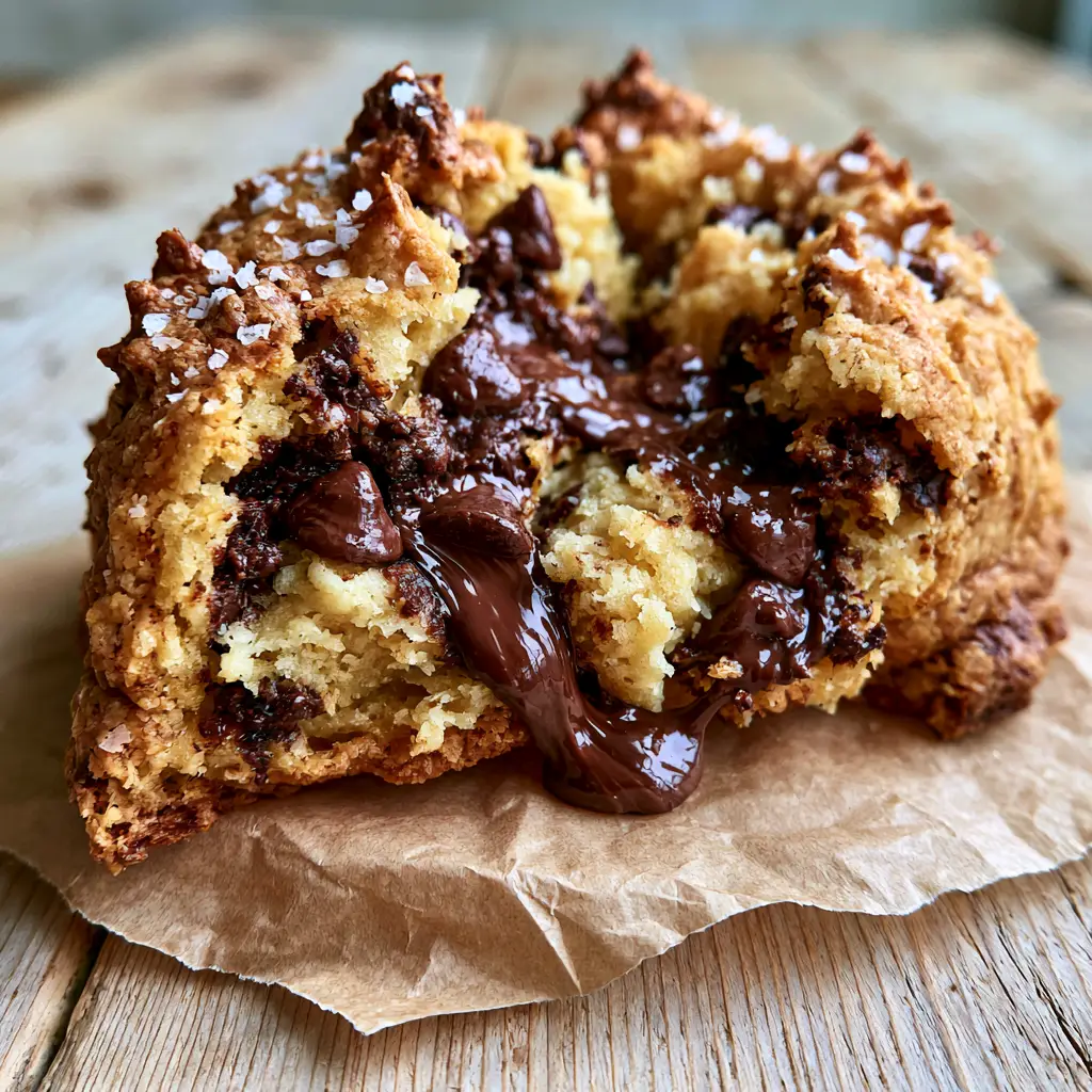 Levain Bakery cookies: The Ultimate Copycat Recipe for Giant, Gooey Cookies 2 Extreme close-up of Levain Bakery cookies showing textured golden-brown crust and melted chocolate pools. (Levain Bakery cookies)
