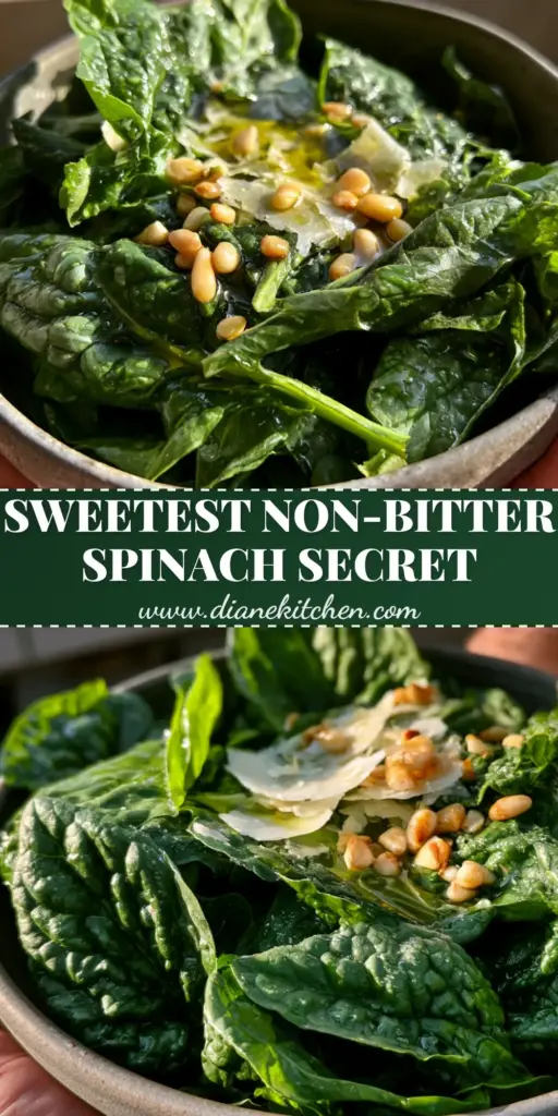 Merlo Nero Spinach Seeds: The Ultimate Harvest Savoy Salad 3 A handheld rustic ceramic bowl filled with fresh Merlo Nero spinach harvest featuring crinkled savoy leaves, shaved pecorino, and toasted pine nuts. (Merlo Nero spinach seeds)